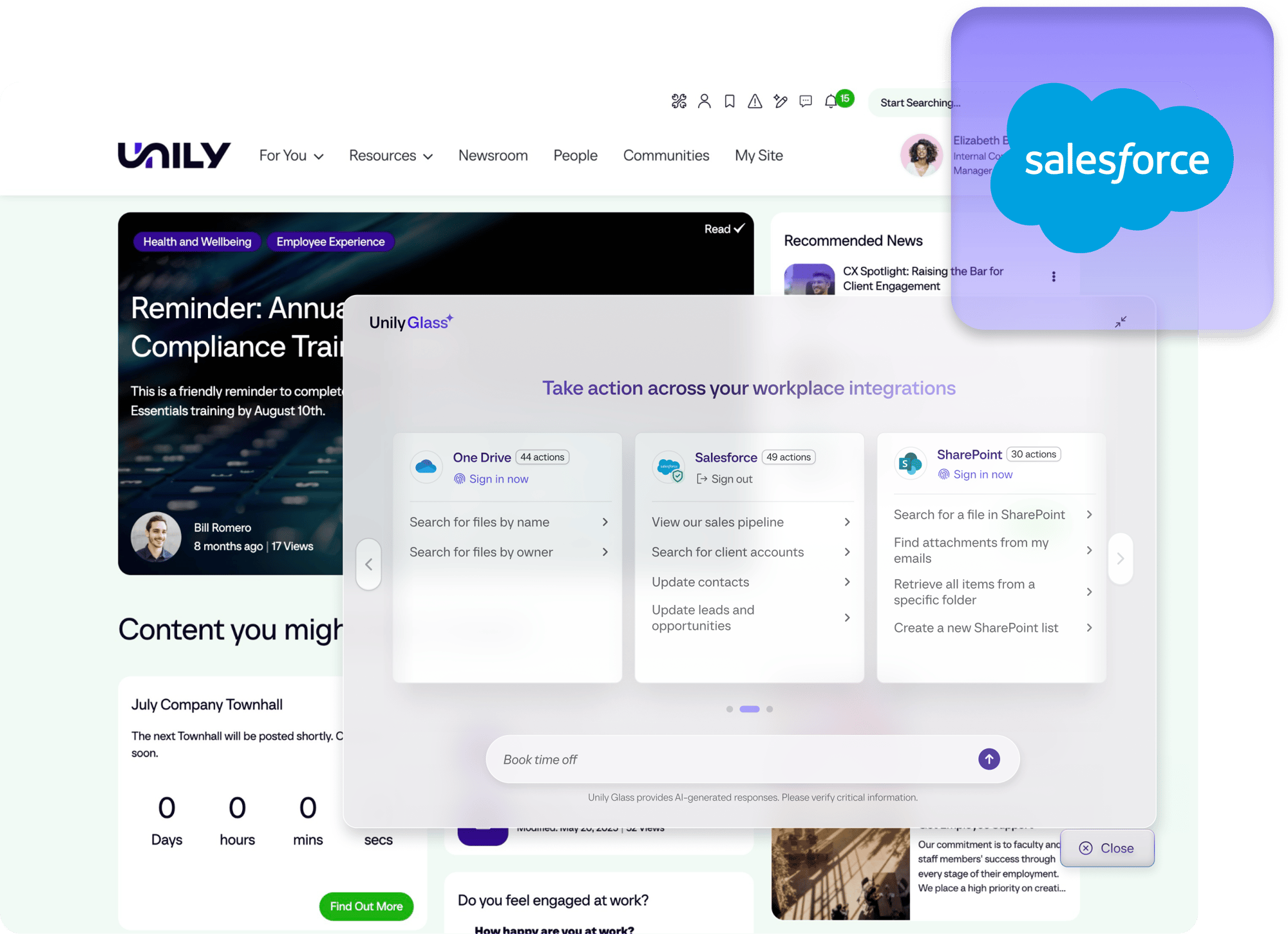 Salesforce - Unily Glass