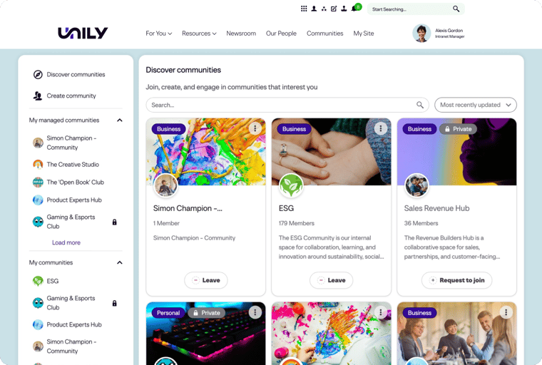 Social Intranet - Hero Image