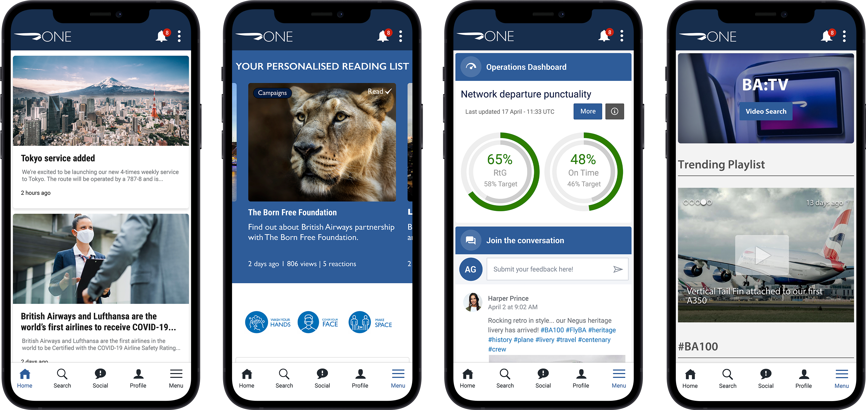 British Airways. Launches a new mobile intranet to 44,000 employees in ...