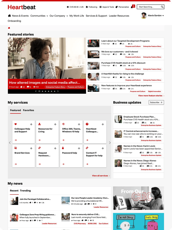 CVS Health Heartbeat platform