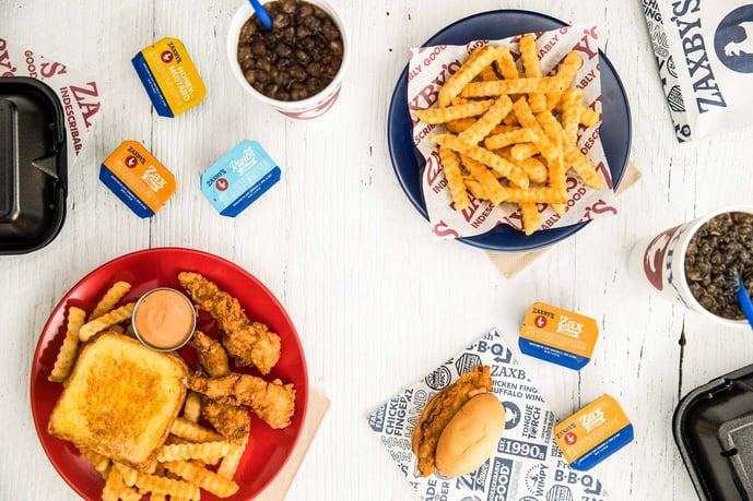 zaxby food spread