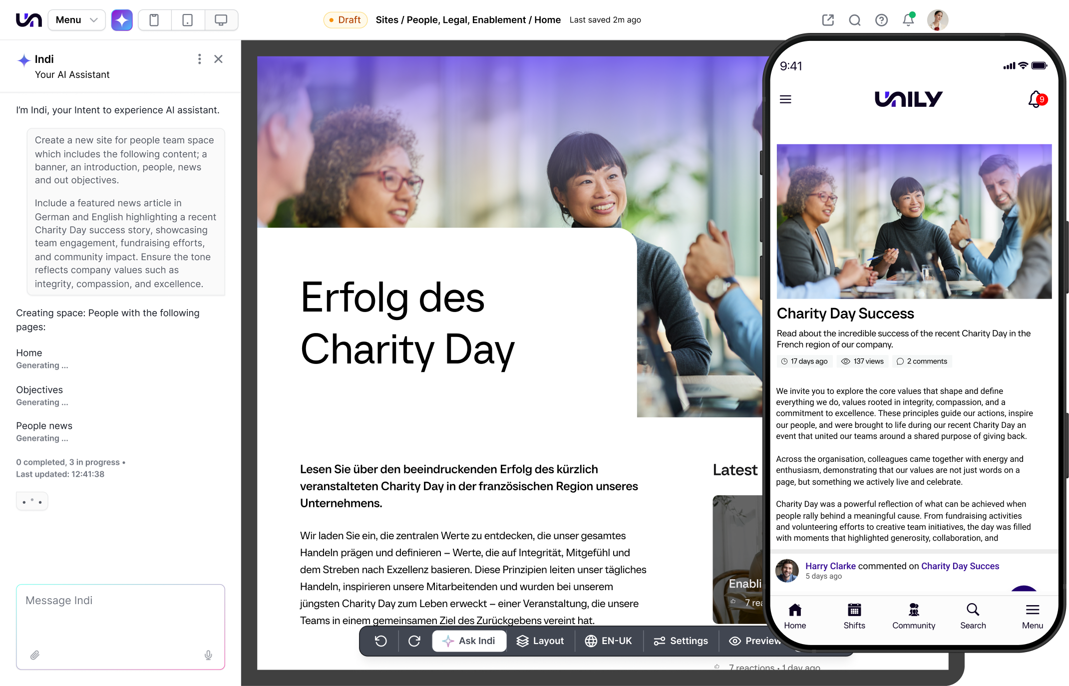 Unily Intranet Multilingual Global Intranet | Unily
