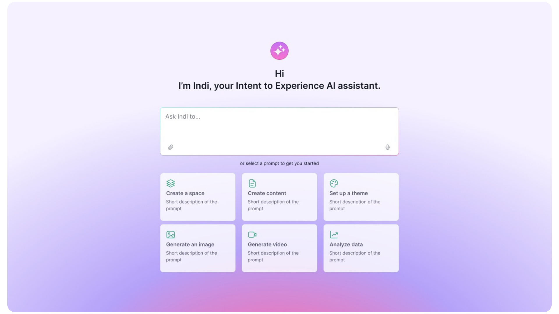 Indi - New Prompt Screen