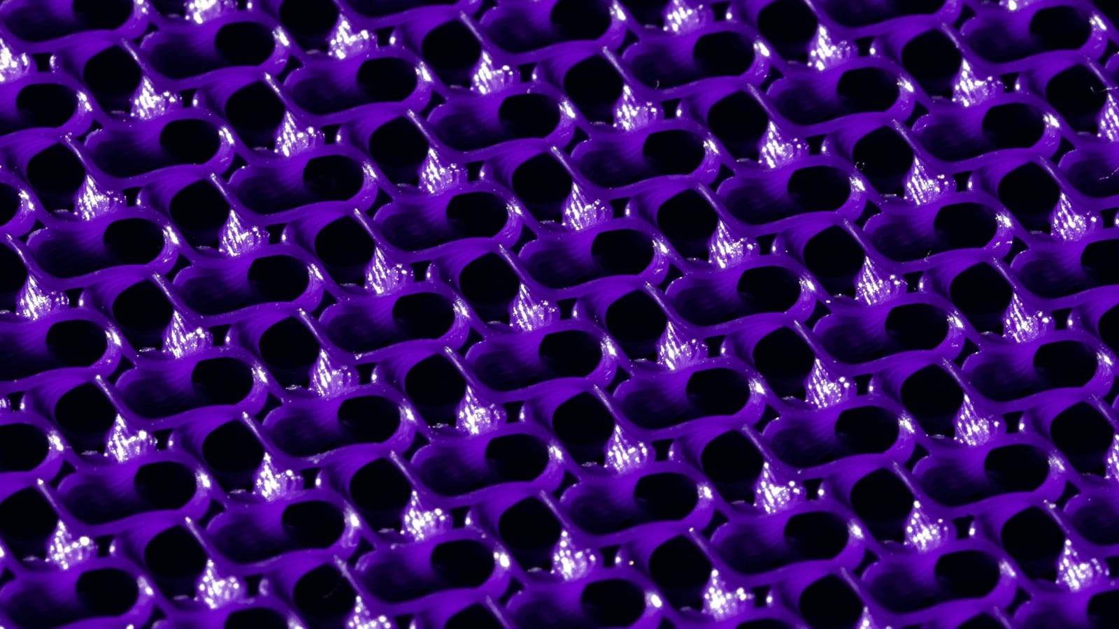Purple fibre pattern