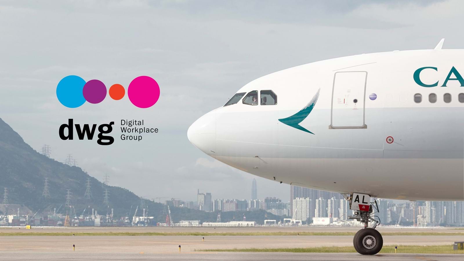 Cathay Pacific aeroplane - 'Digital Workplace Group'