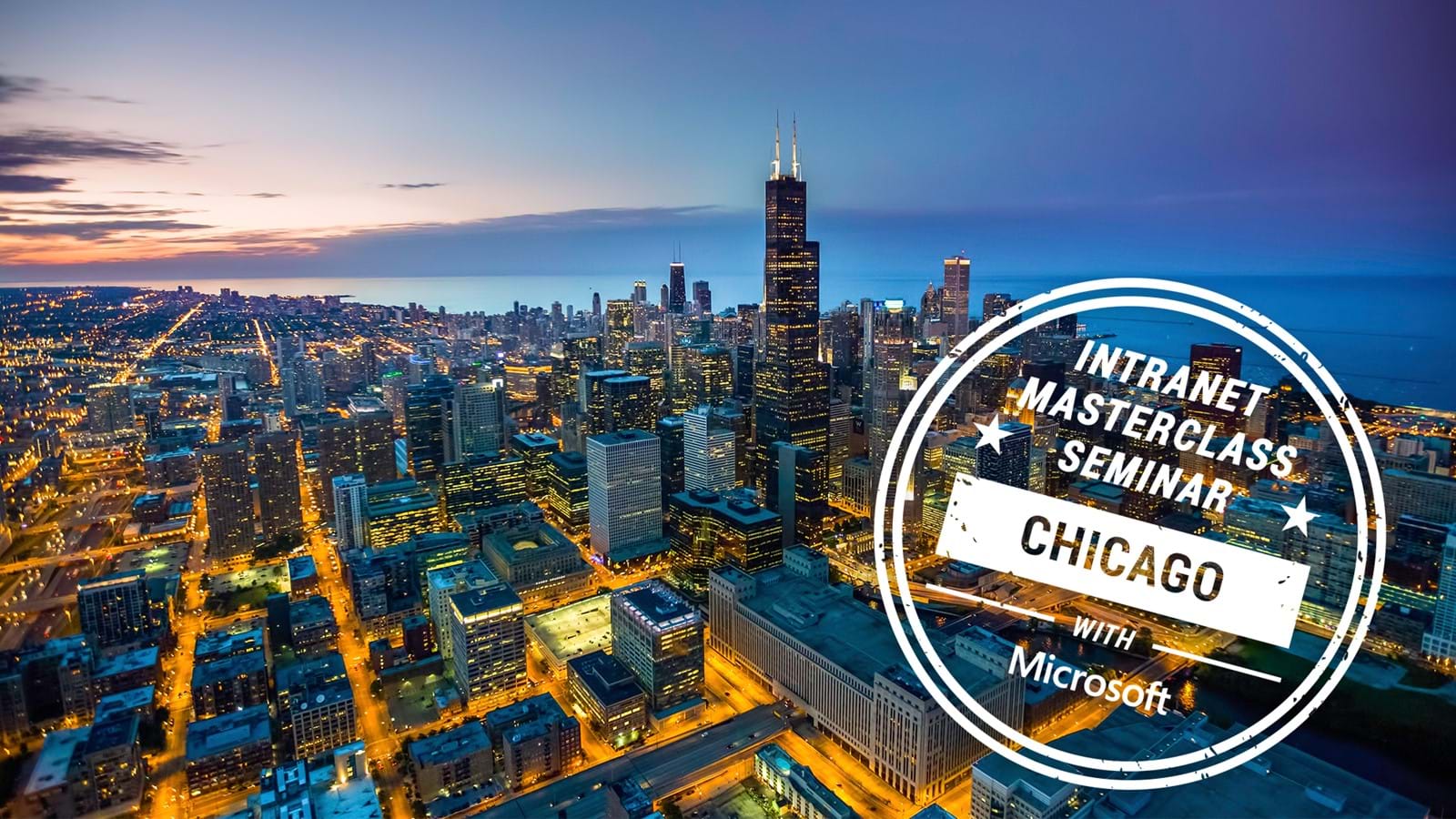 Chicago skyline for intranet seminar