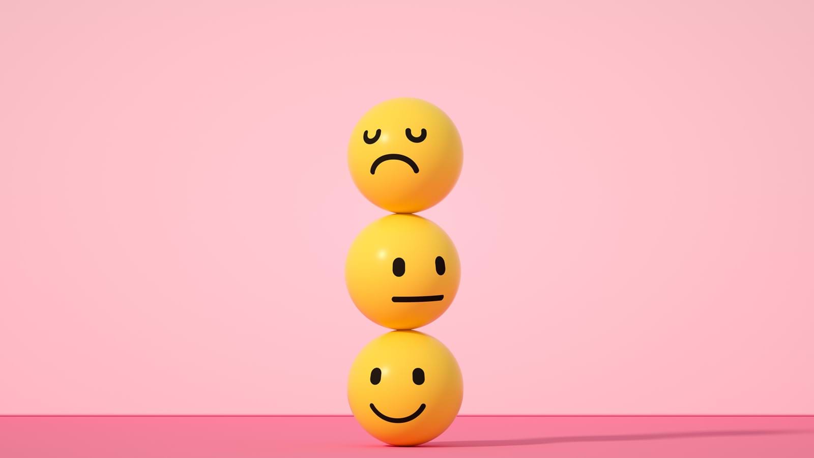 Stacked emotion emojis